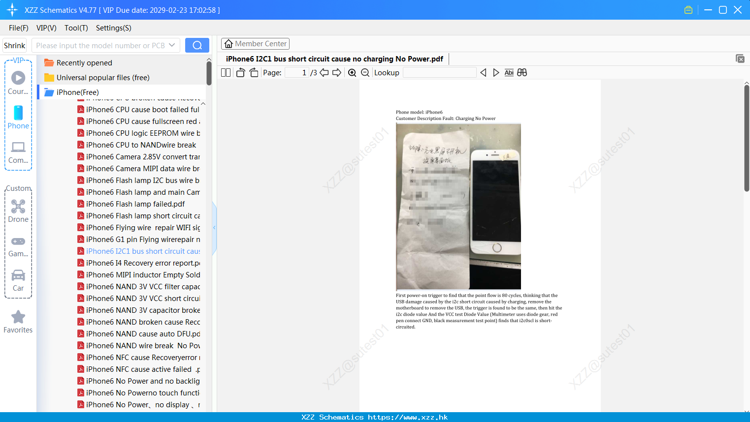 IPhone6 I2C1 Bus Short Circuit Cause No Charging No Power